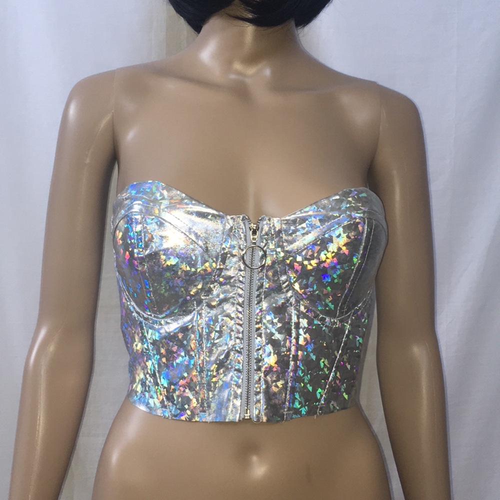 New Charlotte Russe Sexy Padded Crop Top Bra - Picture 2 of 6